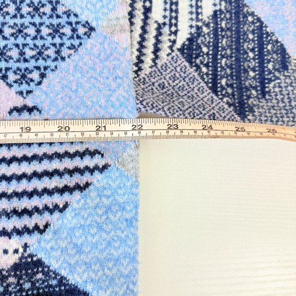 Garnet Hill 100% Cashmere Patchwork Boho Pullover Sweater | S - Picture 9 of 9